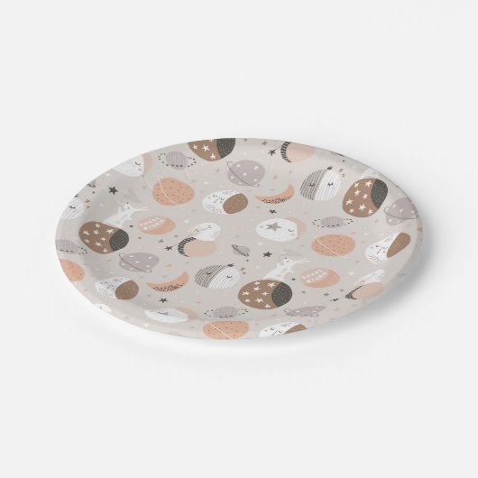 Assiettes En Carton Sweat Dream Bunnies Dans Motif spatial (Angle)