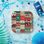 Assiettes En Carton Sweat moche de Noël 8 (Fête)