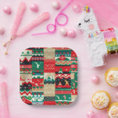 Assiettes En Carton Sweat moche de Noël 8 (Fête)