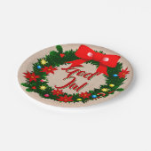Assiettes En Carton Swedish God Jul Joyer Noël 7" (Angle)