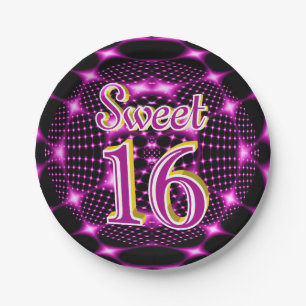 Assiettes En Carton Sweet 16