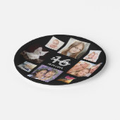 Assiettes En Carton Sweet 16 Black photo collage (Angle)