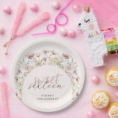Assiettes En Carton Sweet 16 Meadow Fleurs sauvages Anniversaire (Fête)