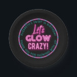 Assiettes En Carton Sweet 16 Neon Fête d'anniversaire<br><div class="desc">Une plaque de papier d'anniversaire de fête d'anniversaire,  mignonne,  artistique et élégante néon. Un thème d'anniversaire cool pour les ados. Aussi amusant pour une fête rétro style années 80. Conçu pour vous par Blackberry Boulevard.</div>