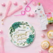 Assiettes En Carton Sweet 16 Papillons Emerald Green Gown (Fête)