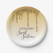 Assiettes En Carton Sweet 16e seize anniversaire parties scintillant o (Devant)