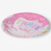 Assiettes En Carton Sweet 3e anniversaire Pink Frosting (Angle)