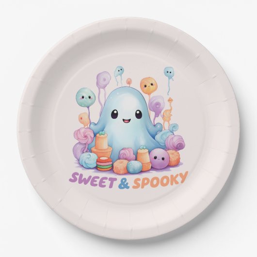 Assiettes En Carton Sweet and Spooky (Devant)