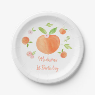 Assiettes En Carton Sweet As A Peach Anniversaire