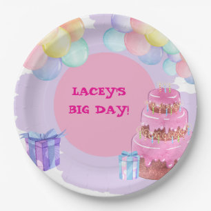 Assiettes En Carton Sweet Celebration : Purple Anniversaire Papier Nap