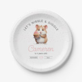 Assiettes En Carton Sweet Hamster, Cupcake rose Anniversaire des enfan (Devant)