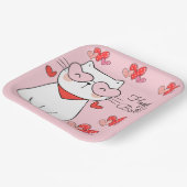 Assiettes En Carton Sweet Hearts Kitten, Are You Kitten Me Anniversair (Angulaire)