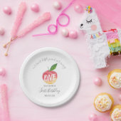 Assiettes En Carton Sweet Little Peach 1er anniversaire (Fête)