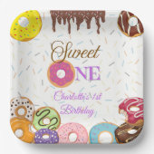 Assiettes En Carton Sweet One 1st Birthday Party Plate | Personnalisab (Recto)
