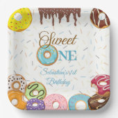 Assiettes En Carton Sweet One 1st Birthday Party Plate | Personnalisab (Recto)