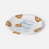 Assiettes En Carton Sweet One Cookies et Lait 1er anniversaire fête (Angle)