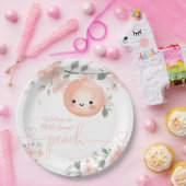 Assiettes En Carton Sweet Peach 1er anniversaire (Fête)