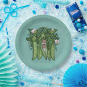 Assiettes En Carton Sweet Peas Ethnic Twins Multiples Baby shower (Fête)