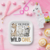Assiettes En Carton Sweet Safari Animaux sauvages un anniversaire (Fête)