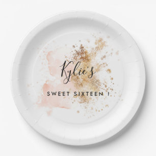 Assiettes En Carton Sweet sixteen Personnalisé 16E Anniversaire