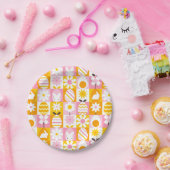 Assiettes En Carton Sweet Spring Easter Patchwork  (Fête)