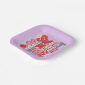 Assiettes En Carton Sweet Summer Time Coquette Strawberry Retro Beach (Angulaire)