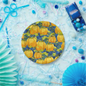 Assiettes En Carton Sweet Trick ou traiter Halloween Citrouille Patch (Fête)