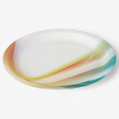 Assiettes En Carton Swirl Abstrait 2 (Angle)