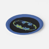 Assiettes En Carton Symbole Batman Électrique (Angle)