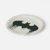 Assiettes En Carton Symbole Batman | Logo Spraypaint (Angle)