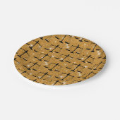 Assiettes En Carton Symbole de justice Parties scintillant d'or des éc (Angle)