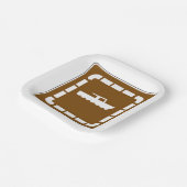 Assiettes En Carton Symbole de la zone de lancement de bateau (Angulaire)