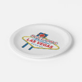 Assiettes En Carton Symbole de Las Vegas (Angle)