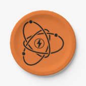 Assiettes En Carton Symbole de l'énergie atomique Science et technolog (Devant)