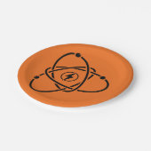 Assiettes En Carton Symbole de l'énergie atomique Science et technolog (Angle)