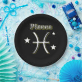 Assiettes En Carton Symbole de Pisces (Fête)