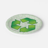 Assiettes En Carton Symbole de recyclage (Angle)