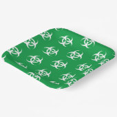 Assiettes En Carton Symbole de risque biologique (Angulaire)