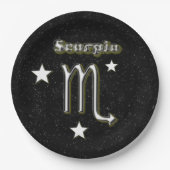 Assiettes En Carton Symbole de Scorpion (Devant)