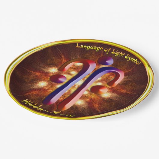 Assiettes En Carton Symbole de vérité caché Art (Angle)