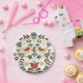 Assiettes En Carton SYMBOLE Hex Amish néerlandais Pennsylvanie Bird Am (Fête)