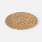 Assiettes En Carton SYMBOLE Hiéroglyphique égyptien Arrière - plan (Angle)