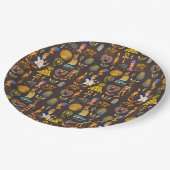 Assiettes En Carton Symbole Motif égyptien Hiéroglyphique antique (Angle)