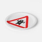 Assiettes En Carton Symbole Robo Medic Plaques de papier à soins Médic (Angle)