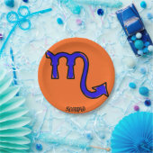 Assiettes En Carton Symbole Scorpio (Fête)