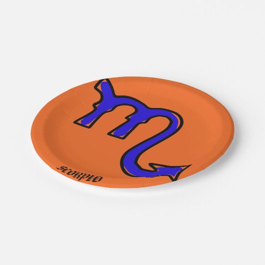 Assiettes En Carton Symbole Scorpio (Angle)