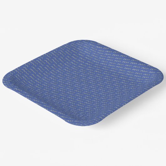 Assiettes En Carton Symbole Zodiaque Aquarius Élément par Kenneth Yonc (Angulaire)