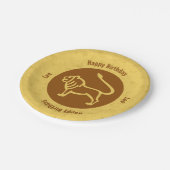 Assiettes En Carton SYMBOLE Zodiaque Léo (Angle)