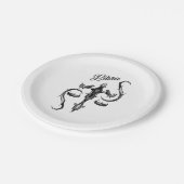 Assiettes En Carton SYMBOLE Zodiaque Libra (Angle)