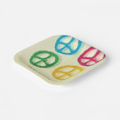 Assiettes En Carton Symboles de paix (Angulaire)